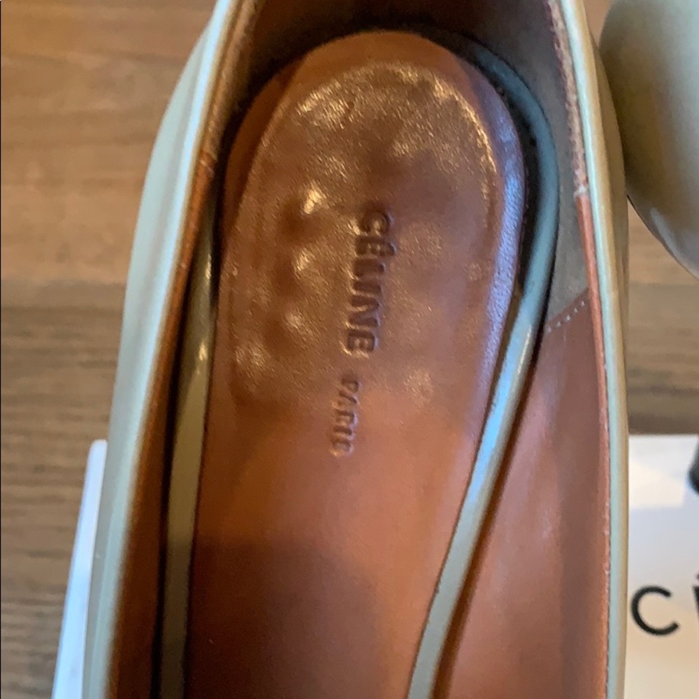 Celine leather and suede loafer pump - Picture 2 of 7